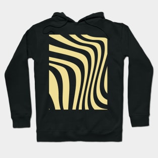 Wavy Lines Pattern, Retro Style Pattern Hoodie